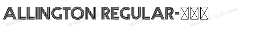 Allington Regular字体转换 Allington Regular字体转换